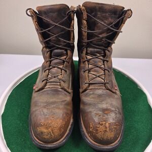 Red Wing 4200 DynaForce Work Boots Mens 10.5 E2 Brown Leather Waterproof EH